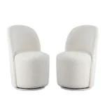 Kendall Modern Swivel Dining Chair Set of (2) By Diamond Sofa - Image 2