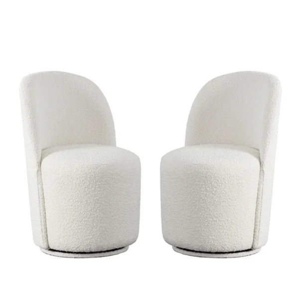 Kendall Modern Swivel Dining Chair Set of (2) By Diamond Sofa - Image 2