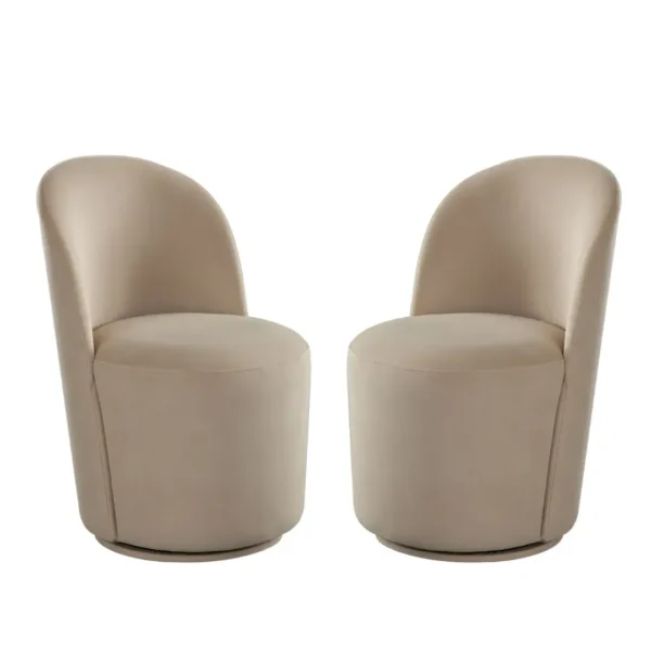 Kendall Modern Swivel Dining Chair Set of (2) By Diamond Sofa - Image 4