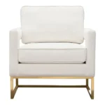 Lake Modern White Accent Chair By Diamond Sofa - Image 2