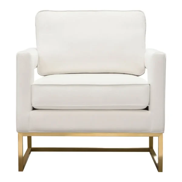 Lake Modern White Accent Chair By Diamond Sofa - Image 2
