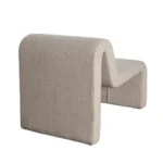 Lana Looped Shearling Camel Accent Chair By Diamond Sofa - Image 3