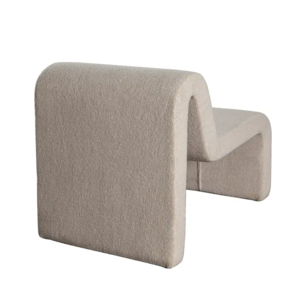 Lana Looped Shearling Camel Accent Chair By Diamond Sofa - Image 3