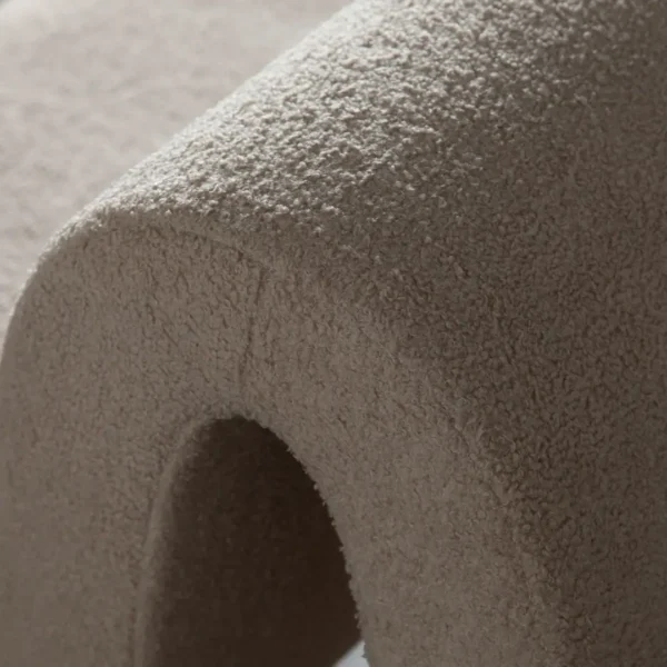 Lana Looped Shearling Camel Accent Chair By Diamond Sofa - Image 4