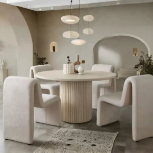 Lana Looped Shearling Dining Chair By Diamond Sofa