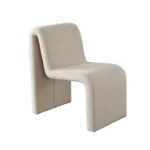 Lana Looped Shearling Dining Chair By Diamond Sofa - Image 3