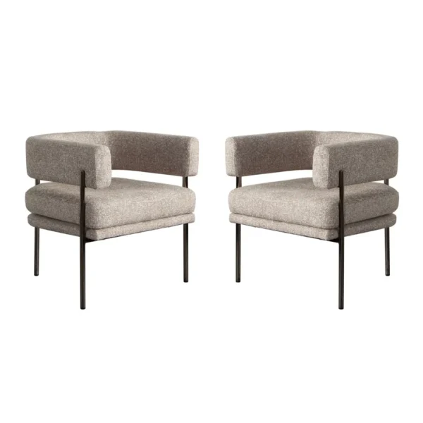 Lark Dining Chair Upholstery Fabric Set of (2) By Diamond Sofa - Image 2