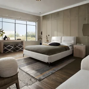 Leandro Contemporary Low Bed Frame By Diamond Sofa