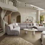 Leigh Armless Upholstery Chair Fabric By Diamond Sofa - Image 2