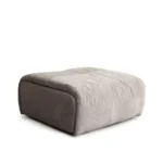 Leigh Ottoman Fabric in Dove By Diamond Sofa