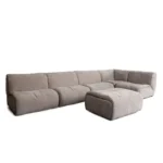 Leigh 6PC Fabric Sectional Sofa By Diamond Sofa - Image 2