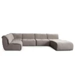 Leigh 6PC Fabric Sectional Sofa By Diamond Sofa - Image 4