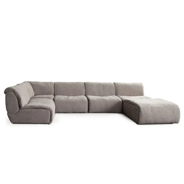 Leigh 6PC Fabric Sectional Sofa By Diamond Sofa - Image 4