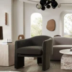 Leyah Velvet Accent Chair By Diamond Sofa - Image 2