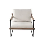 Liam Fabric Cream Accent Chair By Diamond Sofa - Image 2