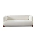 Link Ivory Fabric Curved Sofa By Diamond Sofa - Image 2