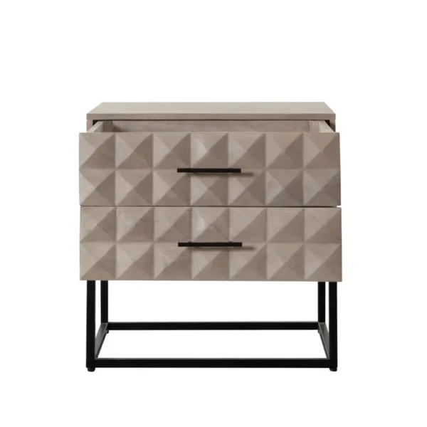 Madera 2-Drawer Solid Wood Nightstand By Diamond Sofa - Image 2