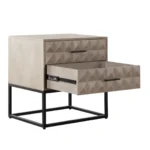 Madera 2-Drawer Solid Wood Nightstand By Diamond Sofa - Image 4