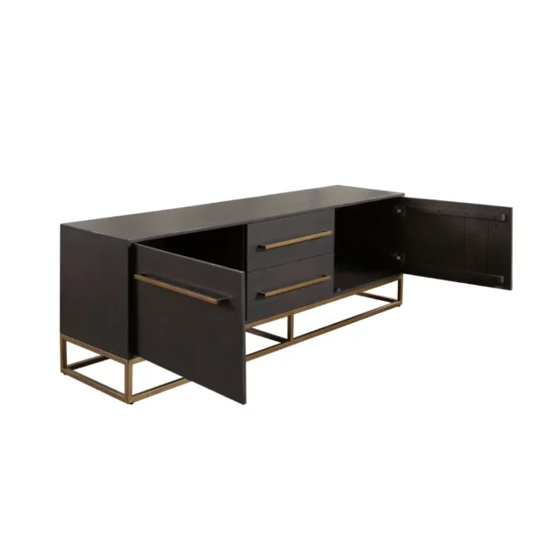 Encore Tv Console Cabinet With Doors By Diamond Sofa - Image 2