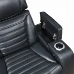 Ephron Black Leather Power Recliner Chair by ACME - Image 2