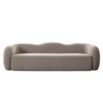 Maya Winter Mink Velvet Sofa By Diamond Sofa - Image 2
