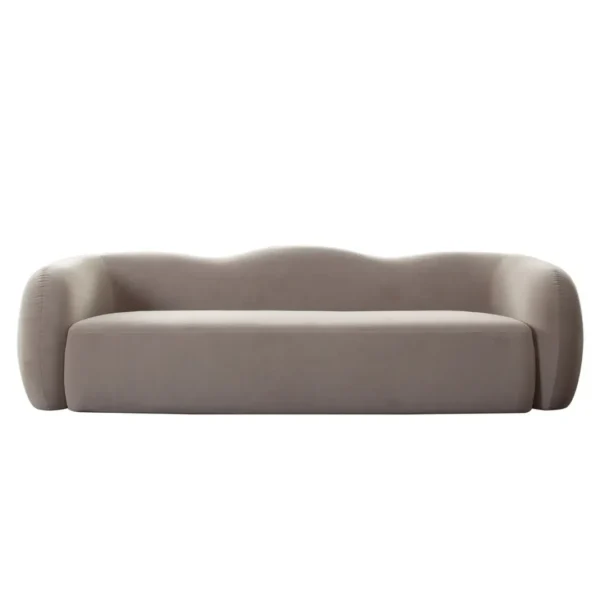 Maya Winter Mink Velvet Sofa By Diamond Sofa - Image 2