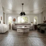 Maya Winter Mink Velvet Sofa By Diamond Sofa