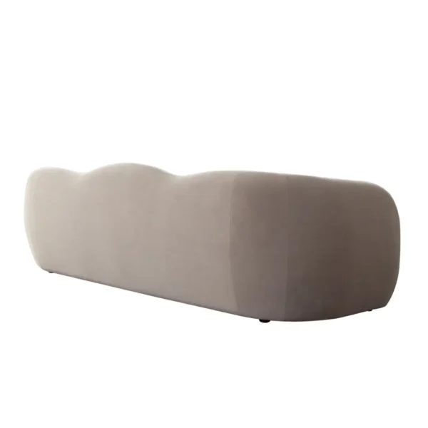 Maya Winter Mink Velvet Sofa By Diamond Sofa - Image 4