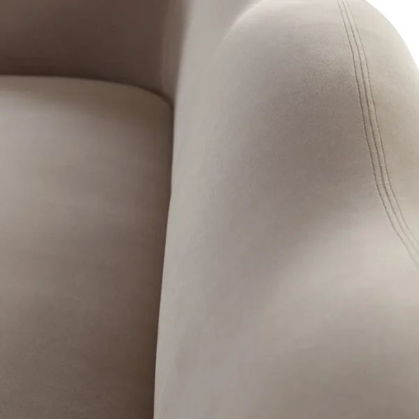 Maya Winter Mink Velvet Sofa By Diamond Sofa - Image 5