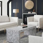 Mosaic Elegant Coffee Table With Bone Inlay By Diamond Sofa