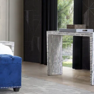 Mosaic Modern Console Table With Bone Inlay By Diamond Sofa