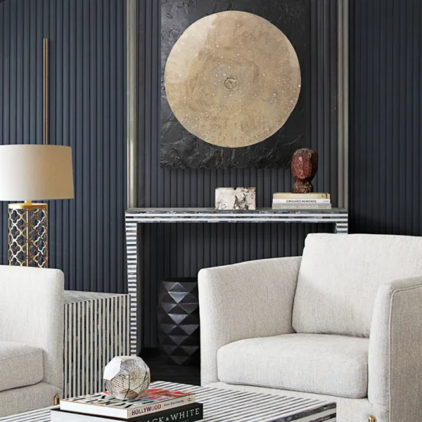 Mosaic Modern Console Table With Bone Inlay By Diamond Sofa - Image 2