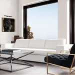 Muse Mist White Sofa With Pillows By Diamond Sofa