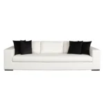 Muse Mist White Sofa With Pillows By Diamond Sofa - Image 4