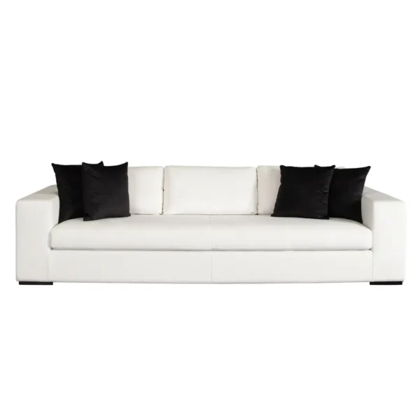 Muse Mist White Sofa With Pillows By Diamond Sofa - Image 4