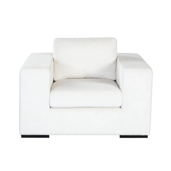 Muse Modern Accent Chair in Mist White By Diamond Sofa - Image 2