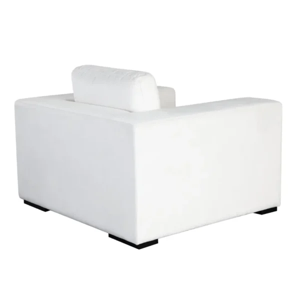 Muse Modern Accent Chair in Mist White By Diamond Sofa - Image 4