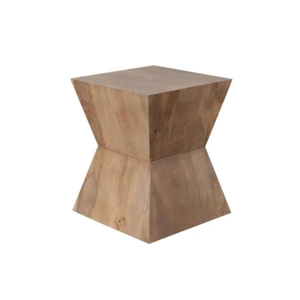 Nara Sculptured Wood End Table By Diamond Sofa - Image 2