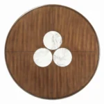 Harvey Marble Round Dining Table by ACME - Image 2