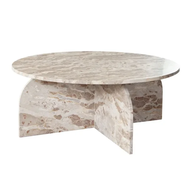 Nebula Round Marble Coffee Table By Diamond Sofa - Image 2