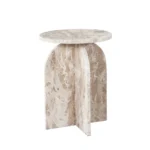 Nebula Round Marble Top End Table By Diamond Sofa - Image 2