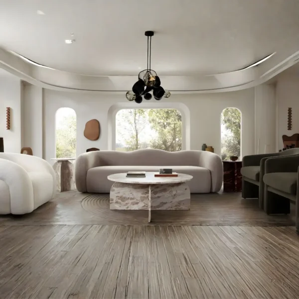 Nebula Round Marble Top End Table By Diamond Sofa - Image 4