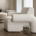 Noa Ivory Sherpa Accent Chair By Diamond Sofa