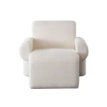 Noa Ivory Sherpa Accent Chair By Diamond Sofa - Image 2