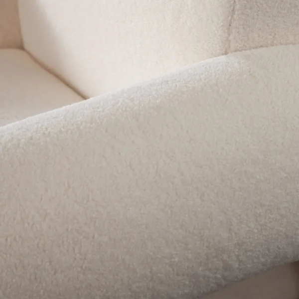 Noa Ivory Sherpa Accent Chair By Diamond Sofa - Image 4