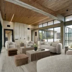 Ocean Fabric Modern Style Sofa By Diamond Sofa - Image 2