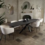 Onyx Black Extendable Dining Table By Diamond Sofa