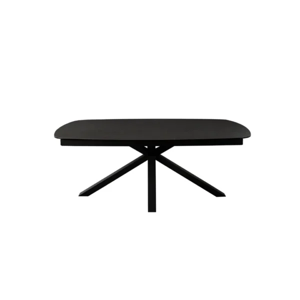 Onyx Black Extendable Dining Table By Diamond Sofa - Image 2