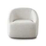 Opal Upholstered Swivel Chair in Light Oat By Diamond Sofa - Image 2