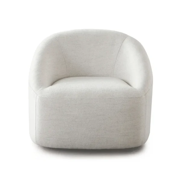 Opal Upholstered Swivel Chair in Light Oat By Diamond Sofa - Image 2